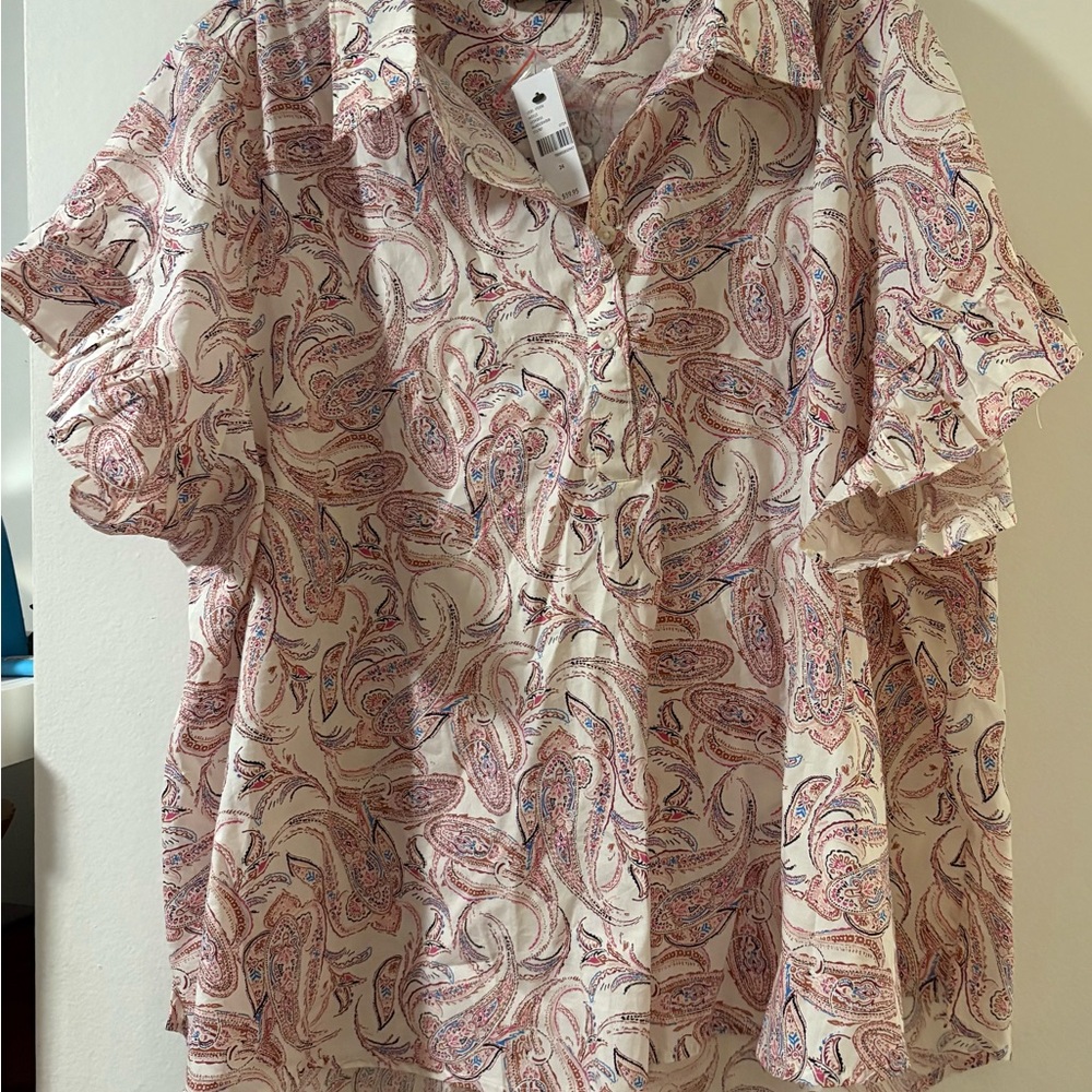Paisley Print Women's Top